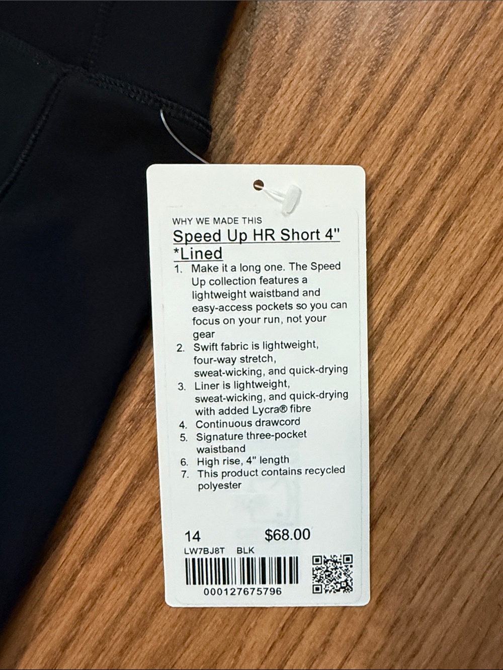 Lululemon Speed Up High Rise Short - Picture 2 of 5